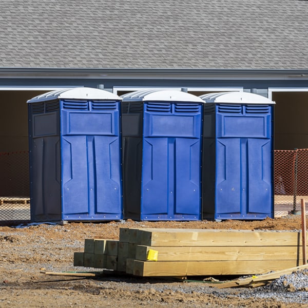 what is the expected delivery and pickup timeframe for the porta potties in Bloomfield